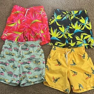 Old Navy Kids Swim Trunks - Pink, Black, Green, Yellow